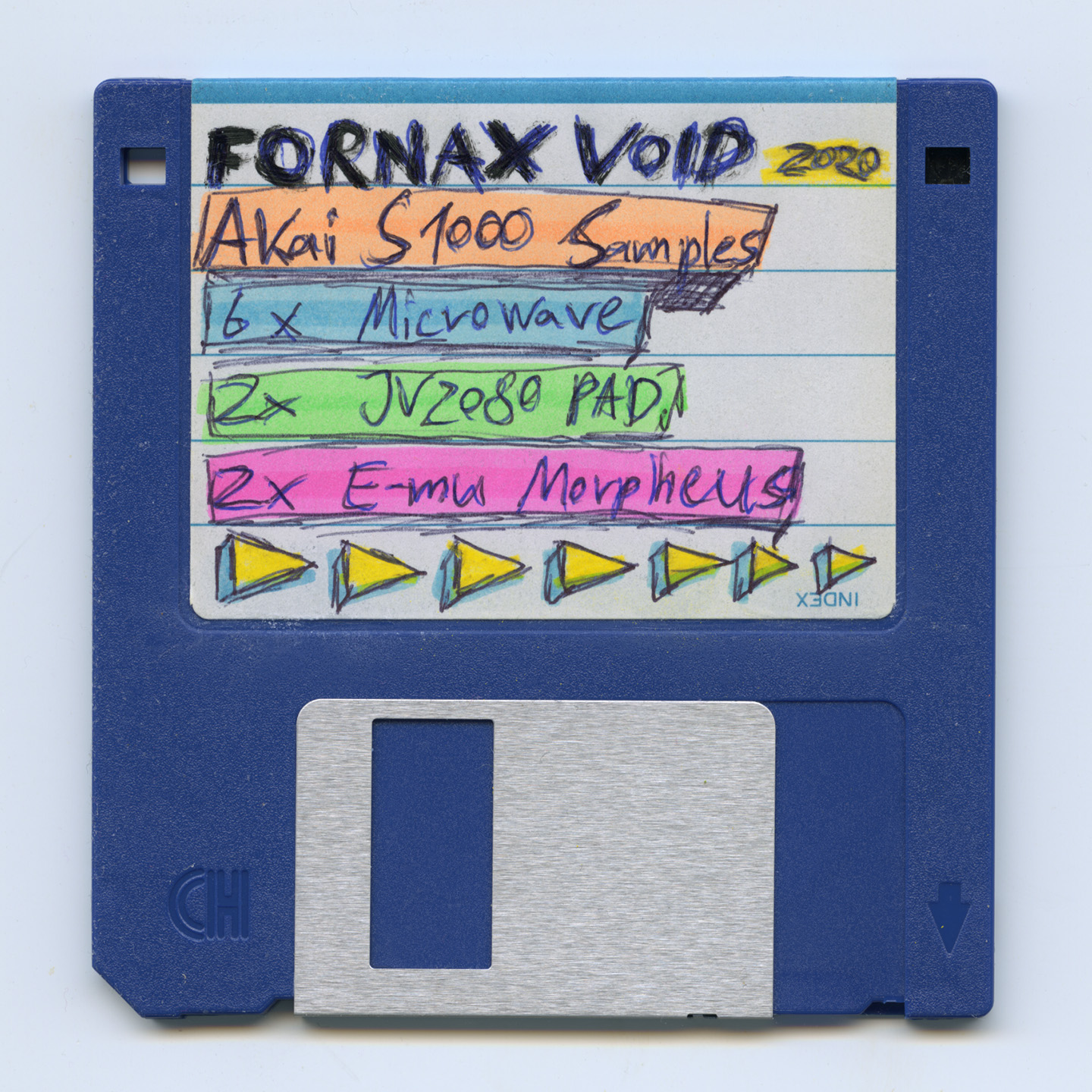 Fornax Void Akai S1000 samples floppy disk 2020.